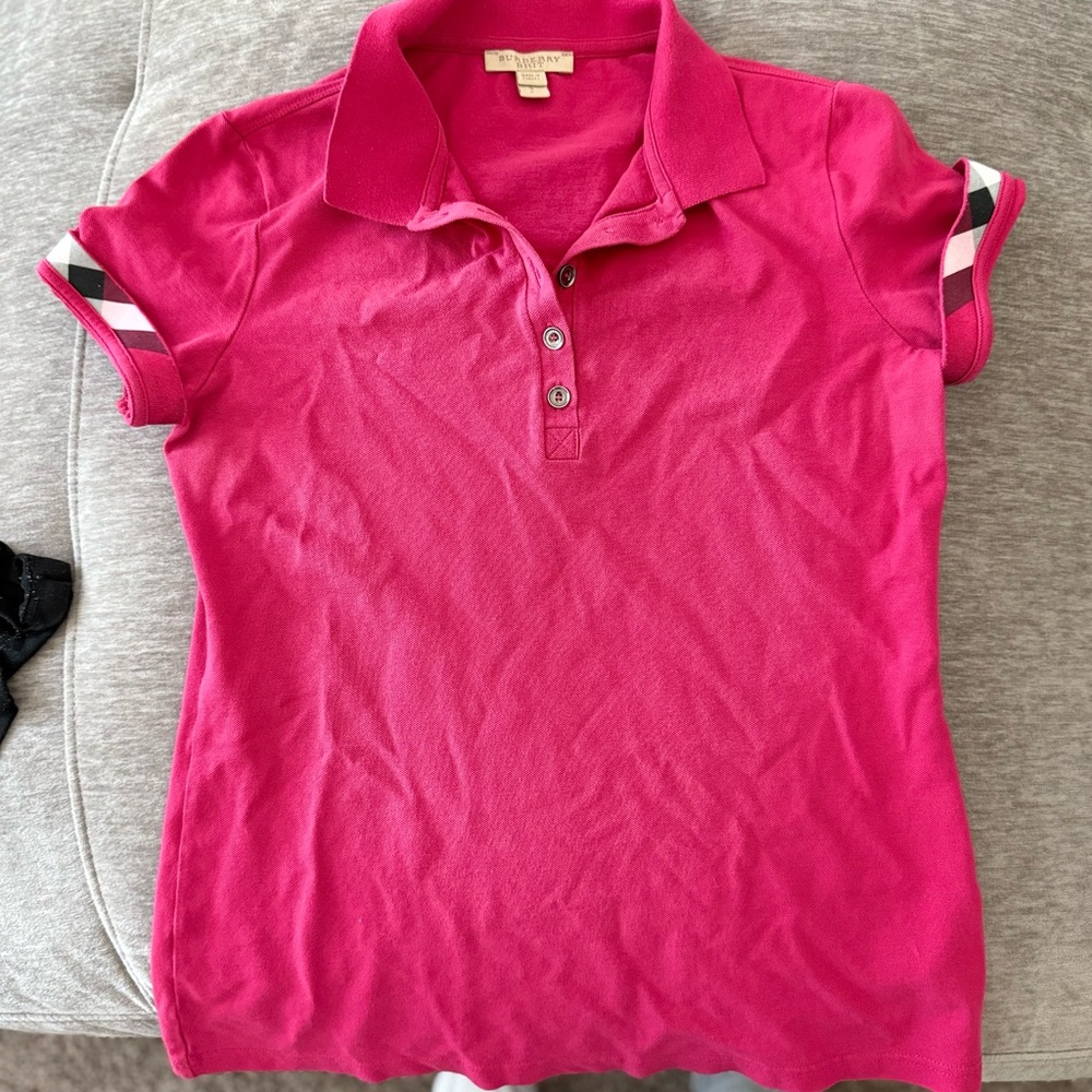 Burberry Pink Polo Shirt